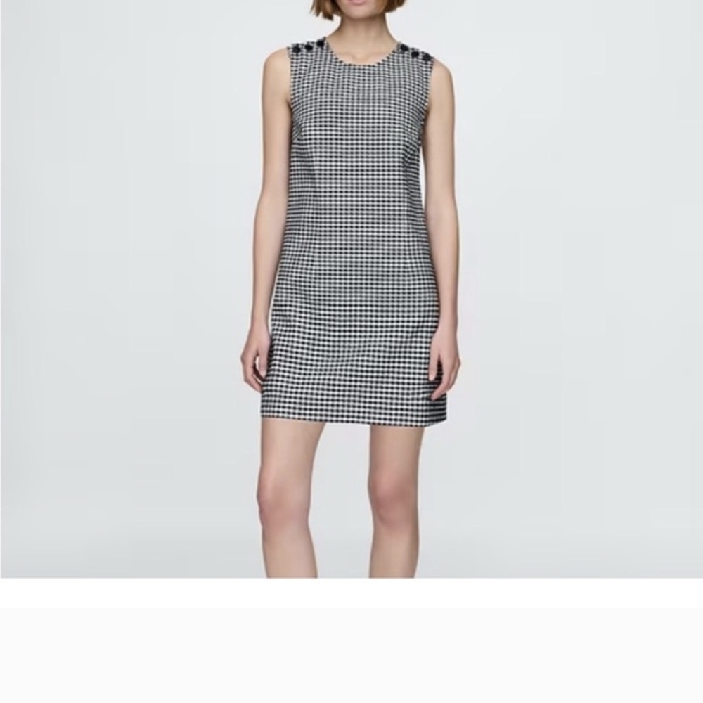 Gap × DÔEN Gingham Denim Mini Dress NWT